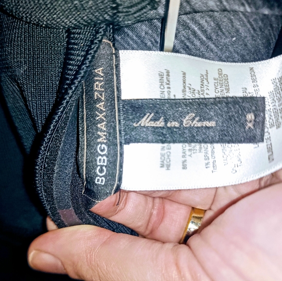 BCBGMAXAZRIA Bodycon-BLACK EXCELLENT CONDITION ALYONA STRAPLESS DRESS, XS - Picture 7 of 8